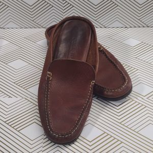 Cole Haan Country Mule Slides Womens Elkins Saddle Tan Moc